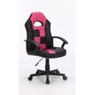 3701338800672-Fauteuil gamer FORMULE 1 - accoudoirs fixes - noir et rose-P_79438606_2-1