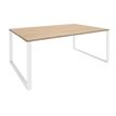 Burocean Urban Manager - Escritorio - rectangular - roble claro - blanco base