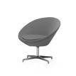 Dileoffice Circle - Silla - redondo - giratorio - 100% poliéster
