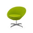 Dileoffice Circle - Silla - redondo - giratorio - 100% poliéster