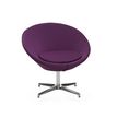 Dileoffice Circle - Silla - redondo - giratorio - 100% poliéster