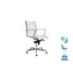Dileoffice Acer+ - Silla - low-back - reposabrazos - inclinación - giratorio - malla - blanco