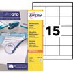 Avery Multi-Purpose Labels 3669 - Papel - adhesivo permanente - blanco - 50.8 x 70 mm 1500 etiqueta(s) (100 hoja(s) x 15) etiquetas para usos múltiples