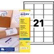 Avery - Blanco - 38.1 x 63.5 mm 315 uds. (15 hoja(s) x 21) etiquetas de direcciones