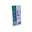 Exacompta Office DL - Soporte de señal - escritorio - para 105 x 210 mm - cristal
