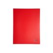 Exacompta - Libro de pantalla - 40 compartimentos - para A4 - capacidad: 80 hojas - rojo opaco
