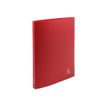 Exacompta Opaque - Archivador de anillas - ancho de la espina: 20 mm - para A4 - capacidad: 140 hojas - rojo (paquete de 5)