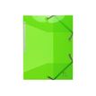 Exacompta Iderama PP - Carpeta de 3 solapas - para A4 - capacidad: 250 hojas - verde anís