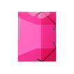 Exacompta Iderama PP - Carpeta de 3 solapas - para A4 - capacidad: 250 hojas - rosa