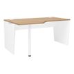 3483600857774-Bureau compact 90° à gauche YES ! - 160 cm - Pieds panneaux fixes - Chêne-P_79440909_1-0