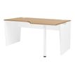 3483600857781-Bureau compact 90° à droite YES ! - 160 cm - Pieds panneaux fixes - Chêne-P_79440910_1-0