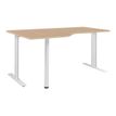 Gautier office YES! - Mesa - rectangular curvado (izquierda) - roble natural