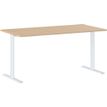 Gautier office YES! - Mesa - rectangular - roble natural - blanco base