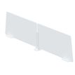 Paperflow - Panel de privacidad de mesa - blanco (paquete de 2)