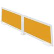 3660141256147-Lot de 2 écrans de séparation en polystyrène - H35 x L60 cm - orange-P_79441073_1-0