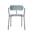 Paperflow - Silla - reposabrazos - injected polypropylene - azul (paquete de 4)