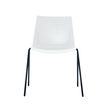 Paperflow Triangle - Silla - acero lacado, injected polypropylene - negro, blanco (paquete de 4)