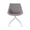 Paperflow Luge - Silla - reposabrazos - giratorio - espuma de poliuretano, acero recubierto, 100% poliéster, injected polypropylene - gris, blanco (paquete de 2)