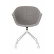 Paperflow Gant - Silla - reposabrazos - giratorio - espuma de poliuretano, acero recubierto, 100% poliéster, injected polypropylene - gris (paquete de 2)