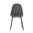 Paperflow Must - Silla - espuma de poliuretano, contrachapado, acero recubierto, 100% poliéster - gris, negro (paquete de 2)