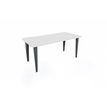 Vinco Evidence - Mesa - rectangular - blanco, RAL 9010 - RAL 7016, gris antracita base