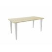Vinco Evidence - Mesa - rectangular - arce - blanco, RAL 9010 base