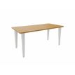 Vinco Evidence - Mesa - rectangular - haya natural - blanco, RAL 9010 base