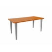 2012349454381-Bureau EVIDENCE - 180 cm - Pieds aluminium - Plateau imitation merisier-P_79441300_1-0