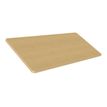 2012349454565-Bureau EVIDENCE - 160 cm - Pieds blancs - Plateau imitation chêne clair-P_79441309_1-3