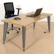 Vinco Evidence - Mesa - rectangular - arce - RAL 7016, gris antracita base