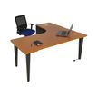 Vinco Evidence - Mesa - 90° right angled - cereza - gris grafito, RAL 7016 base