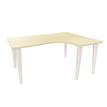 Vinco Evidence - Mesa - 90° right angled - arce - blanco, RAL 9010 base