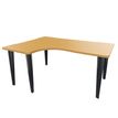 Vinco Evidence - Mesa - 90° left angled - haya natural - RAL 7016, gris antracita base
