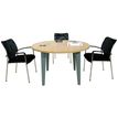 Vinco Evidence - Mesa - redondo - haya natural - RAL 7016, gris antracita base