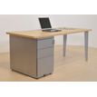 Vinco Evidence - Pedestal - 3 cajones - madera aglomerada, acero - blanco, RAL 9010