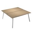 Artarredi Leonardo - Escritorio - rectangular - roble - blanco base