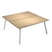 Artarredi Leonardo - Escritorio - rectangular - roble - blanco base