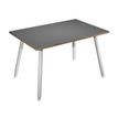 Artarredi Leonardo - Escritorio - rectangular - antracita - blanco base