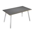 Artarredi Leonardo - Escritorio - rectangular - antracita - blanco base