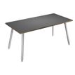 Artarredi Leonardo - Escritorio - rectangular - antracita - blanco base