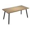 Artarredi Leonardo - Escritorio - rectangular - roble - negro mate base