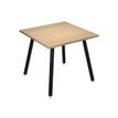 Artarredi Leonardo - Escritorio - cuadrado - roble - negro mate base