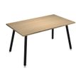 Artarredi Leonardo - Escritorio - rectangular - roble - negro mate base