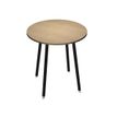 Artarredi Leonardo - Mesa - redondo - roble - negro mate base
