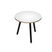 2012349511473-Table ronde - H74,4 cm - 80 cm - 3 pieds noir - plateau blanc-P_79441714_1-0
