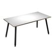 Artarredi Leonardo - Escritorio - rectangular - blanco - negro mate base