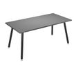 Artarredi Leonardo - Escritorio - rectangular - antracita - negro mate base