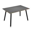 Artarredi Leonardo - Escritorio - rectangular - antracita - negro mate base