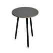 Artarredi Leonardo - Mesa - redondo - antracita - negro mate base