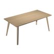 Artarredi Leonardo - Escritorio - rectangular - roble - negro mate base